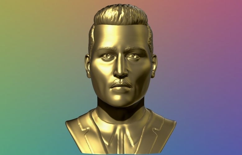 Johhny Depp Bust - 3D model 3D Print 376327