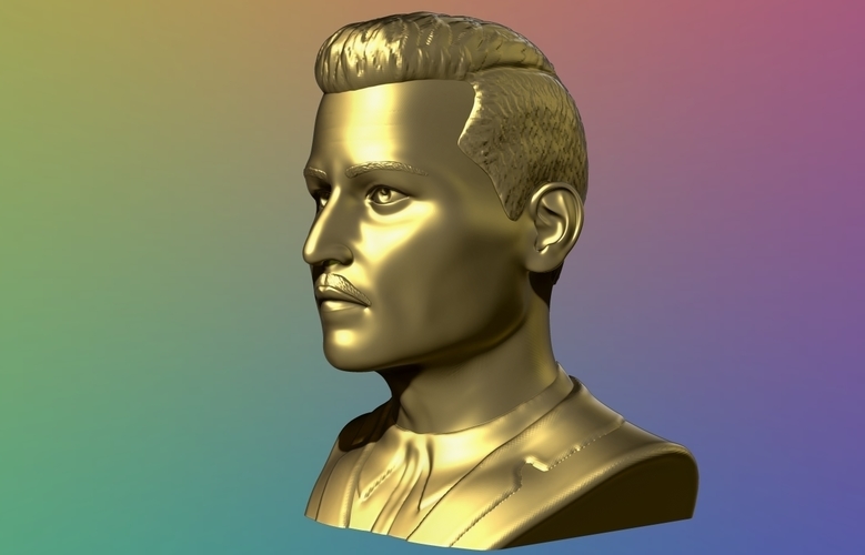 Johhny Depp Bust - 3D model 3D Print 376328