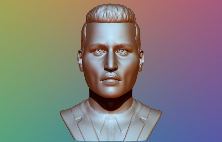 Johhny Depp Bust - 3D model 3D Print 376330