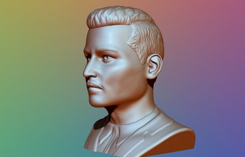 Johhny Depp Bust - 3D model 3D Print 376331