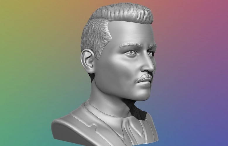 Johhny Depp Bust - 3D model 3D Print 376334