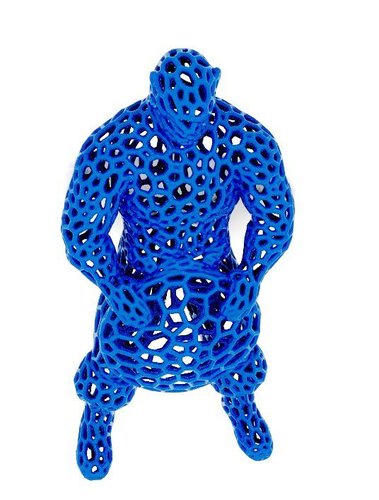 Captain America in stile Voronoi  3D Print 37636