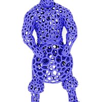 Captain America in stile Voronoi  - Thumbnail 3