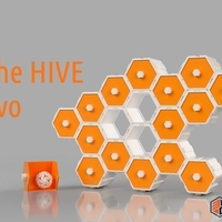 Small The HIVE Evo - Modular Drawer System 3D Printing 376390