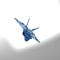 F-22 Raptor in stile Voronoi - Thumbnail 2