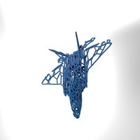F-22 Raptor in stile Voronoi - Thumbnail 3