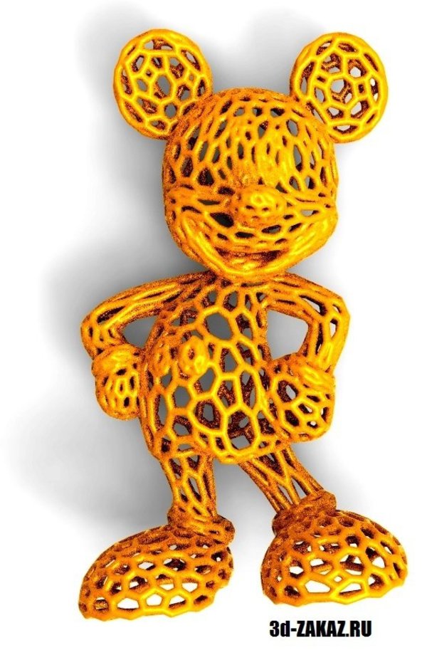 Mickey Mouse in stile Voronoi 1