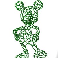 Mickey Mouse in stile Voronoi 1 - Thumbnail 4