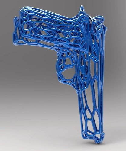 Beretta in stile Voronoi. 3D Print 37657