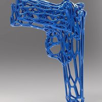Beretta in stile Voronoi. - Thumbnail 2