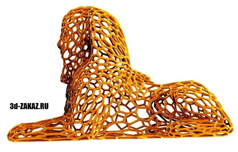 Sphinx  in stile Voronoi 3D Print 37663
