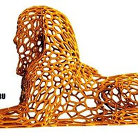 Sphinx  in stile Voronoi - Thumbnail 2