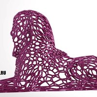 Sphinx  in stile Voronoi - Thumbnail 3