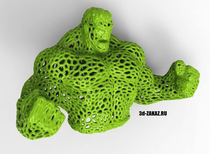 Hulk in stile Voronoi 3D Print 37665