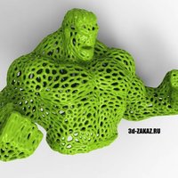 Small Hulk in stile Voronoi 3D Printing 37665