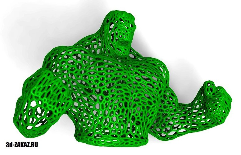 Hulk in stile Voronoi 3D Print 37666