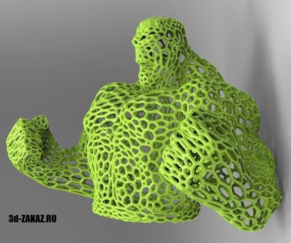 Hulk in stile Voronoi 3D Print 37668