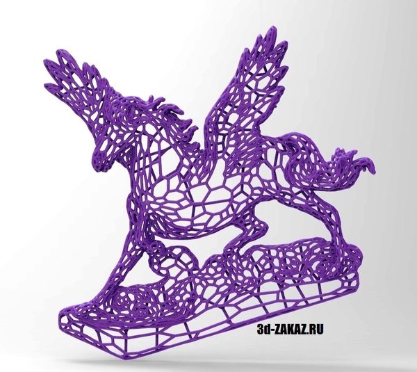 Pegasus  in stile Voronoi