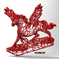Pegasus  in stile Voronoi - Thumbnail 2