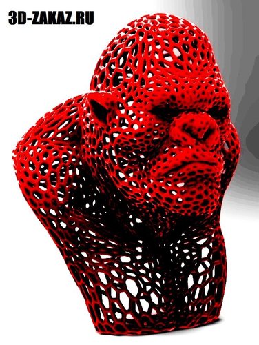 King Kong in stile Voronoi 3D Print 37671