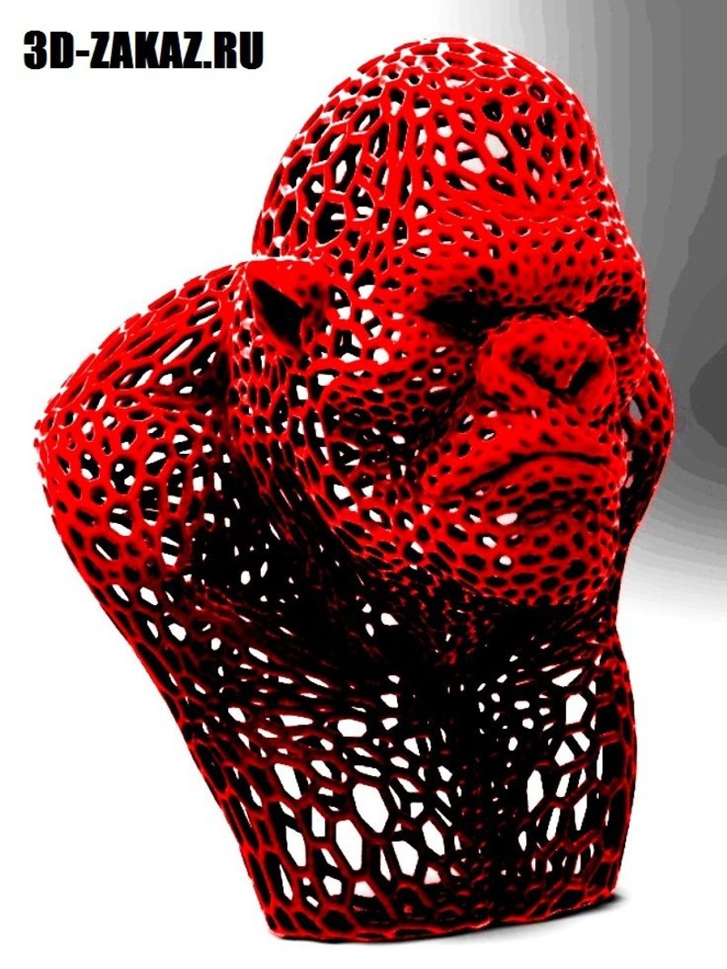 King Kong in stile Voronoi