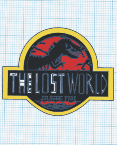 Jurassic Park: Lost World in parts, with or without keychain 3D Print 376725