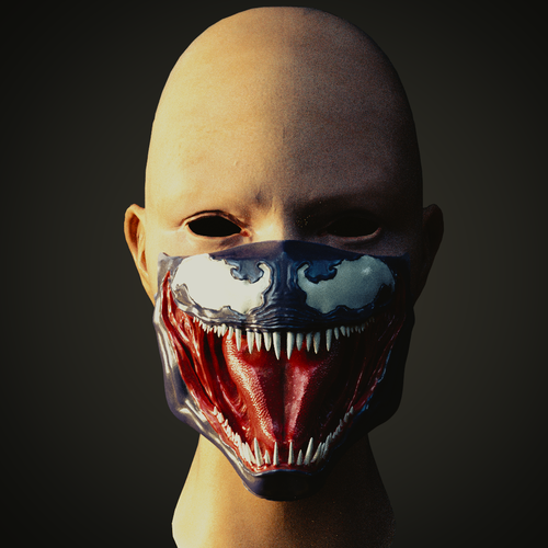  mouth cover with venom filter 3D Print 376745