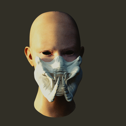 predator mask. covers mouths 3D Print 376750
