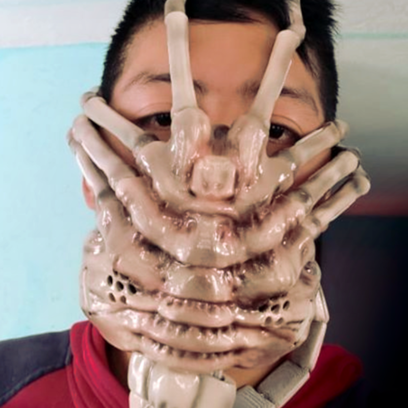 facehugger abrasacaras mascarilla 