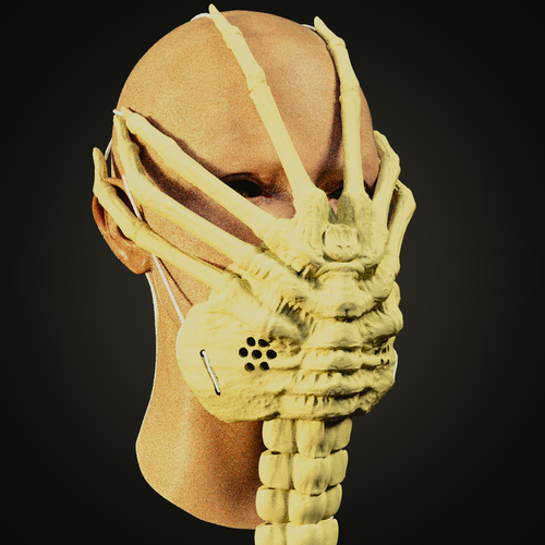 facehugger abrasacaras mascarilla  3D Print 376760