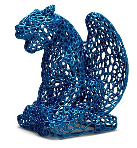 Gargoyle in stile Voronoi 3D Print 37678