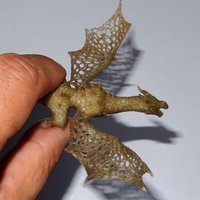 Dragon with a circle in stile Voronoi  - Thumbnail 2