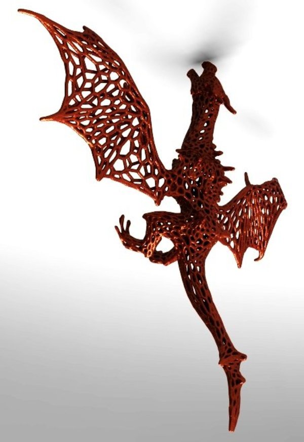 Dragon  in stile Voronoi 
