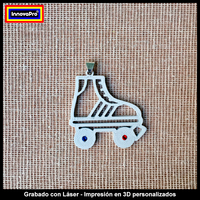 Ice cream Earrings and Roller Skate Pendant Set - Thumbnail 3