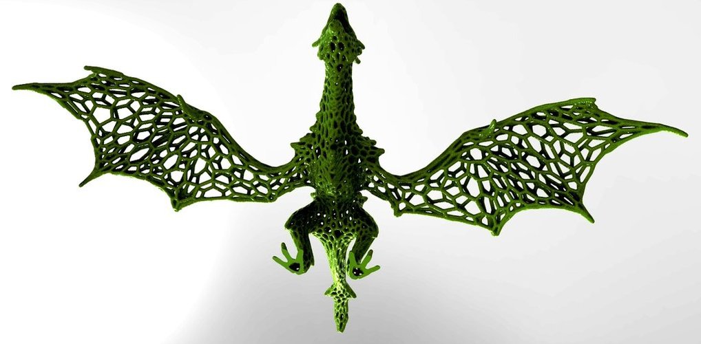 Dragon  in stile Voronoi  3D Print 37683