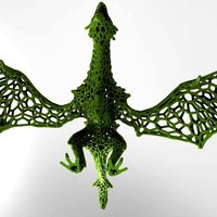 Dragon  in stile Voronoi  - Thumbnail 3