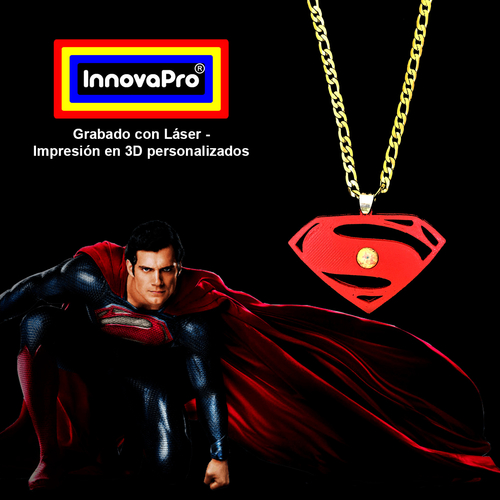 Superman Pendant (2x1) 3D Print 376833