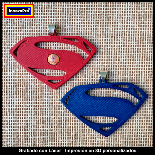 Superman Pendant (2x1) 3D Print 376834
