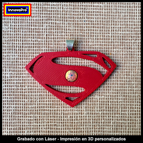 Superman Pendant (2x1) 3D Print 376835