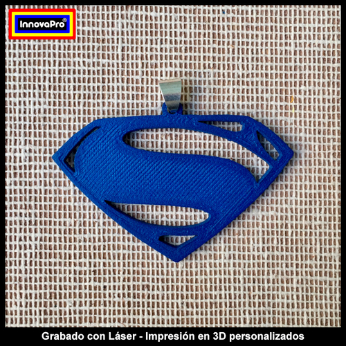 Superman Pendant (2x1) 3D Print 376836
