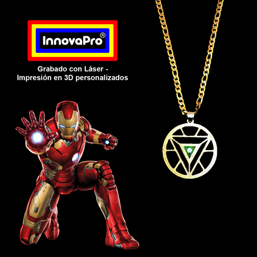 Ironman Pendant (2x1) 3D Print 376843