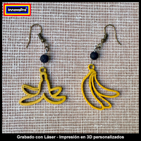 Donkey Kong Pendant and Banana earrings Set - Thumbnail 3
