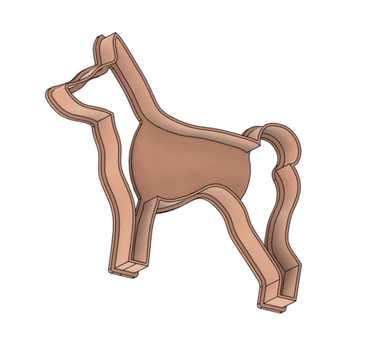 Dog Basenji Cookie Cutter 3D Print 376888