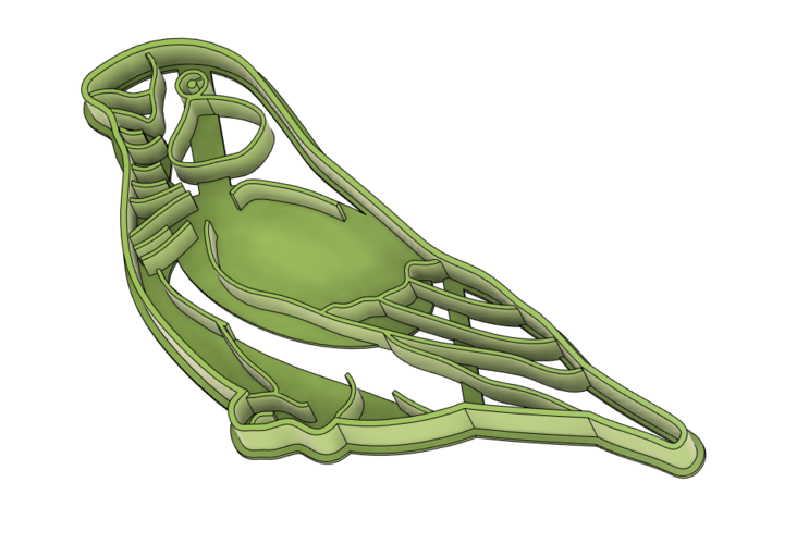 Zebra Bird Cookie Cutter 3D Print 376890