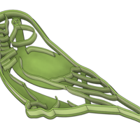 Zebra Bird Cookie Cutter - Thumbnail 2