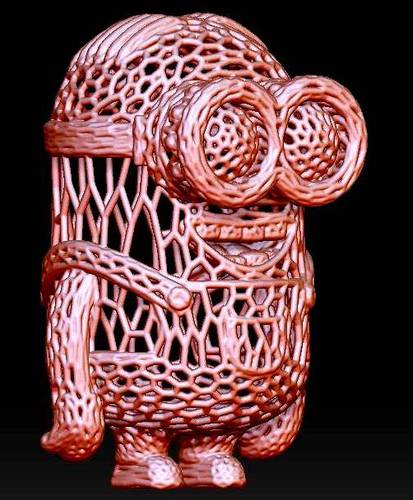 Minion in stile Voronoi. 3D Print 37692