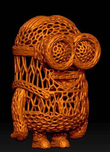 Minion in stile Voronoi. 3D Print 37693