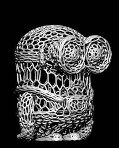 Minion in stile Voronoi. 3D Print 37694