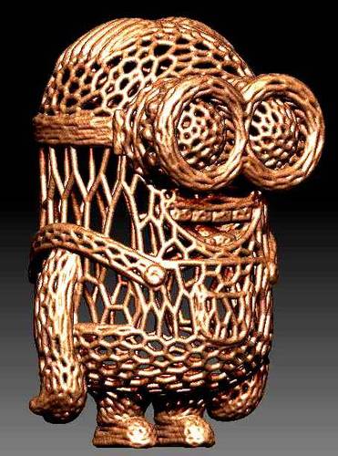 Minion in stile Voronoi. 3D Print 37695