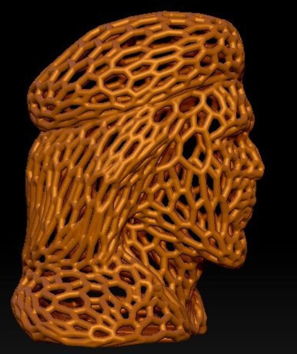 Ernesto Che Guevara in style Voronoi.